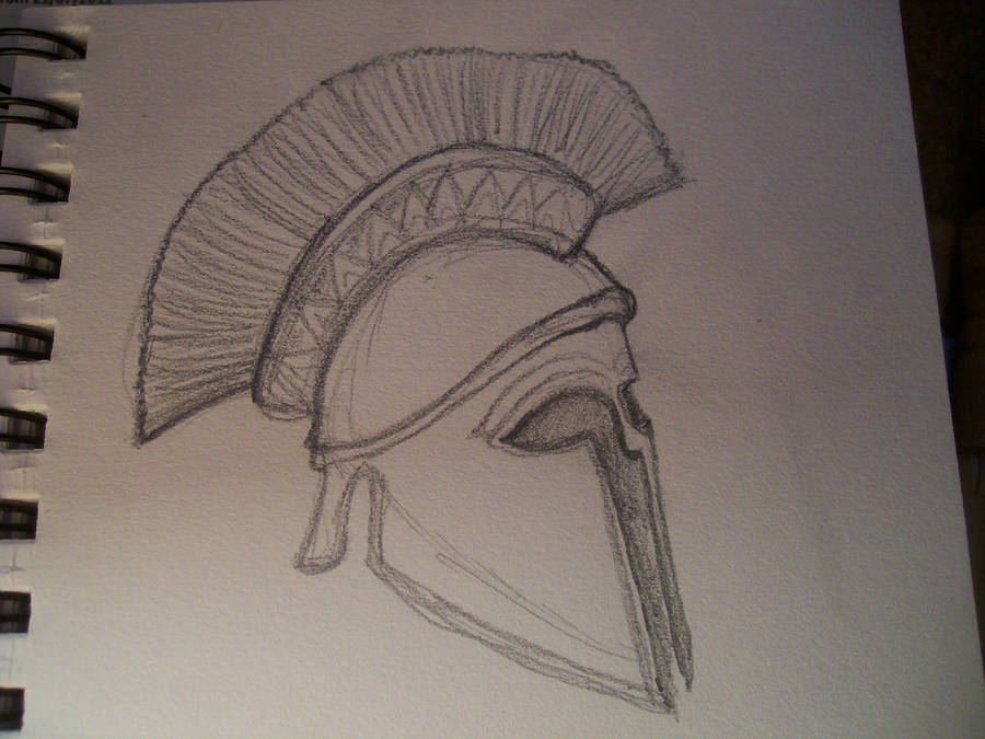 900x675 How To Draw A Greek Soldier Step - Greek Soldier Drawing