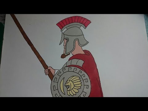 480x360 How To Draw Ancient Greek Soldier! - Greek Soldier Drawing