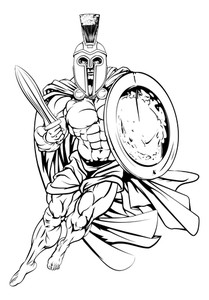 209x300 Ancient Greek Royalty Free Vectors - Greek Soldier Drawing