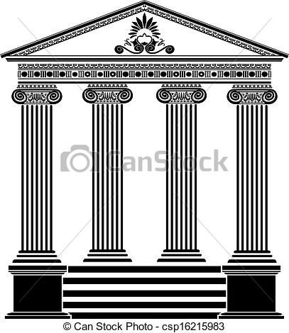 407x470 Collection Of Free Temple Drawing Sam Download On Ui Ex - Greek Temple Drawing
