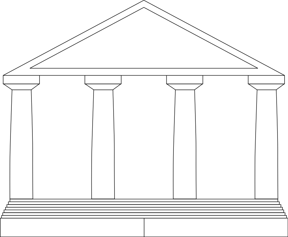 933x768 Filegreek Temple - Greek Temple Drawing