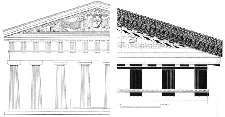 768x399 greek temples and the experience of the divine mimesis international - Greek Temple Drawing