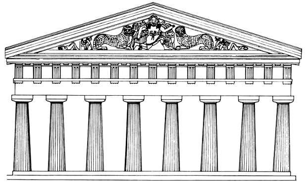 618x373 reconstruction drawing of the temple of artemis - Greek Temple Drawing