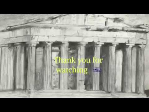 480x360 pencil drawing of the greek temple parthenon - Greek Temple Drawing