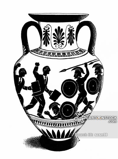 Greek Vase Drawing At Paintingvalley Com Explore Collection Of