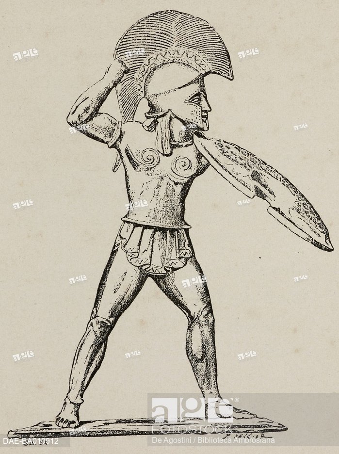 699x936 Greek Warrior - Greek Warrior Drawing