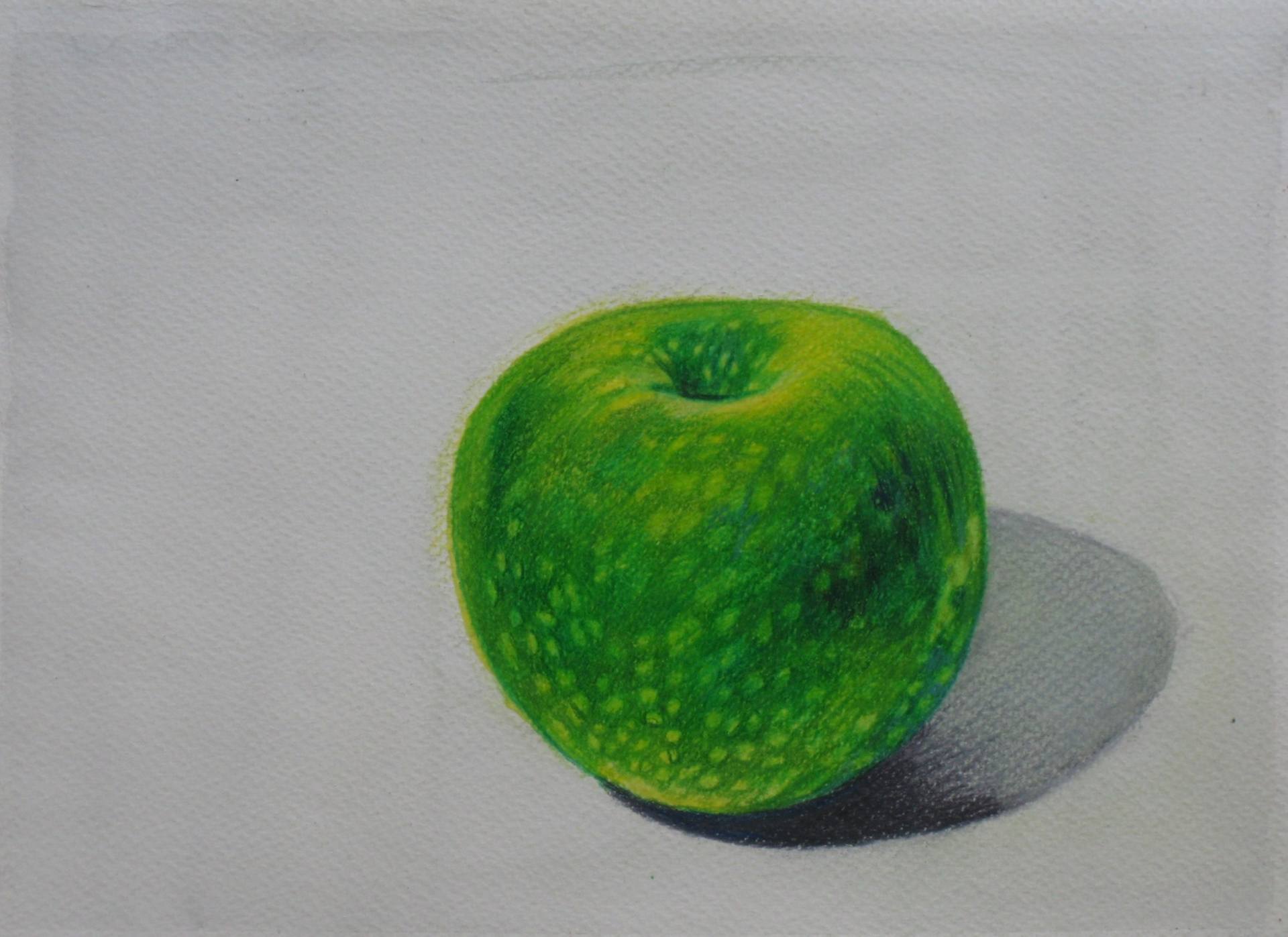1920x1397 green apple colored pencil drawing drawing - Green Apple Drawing