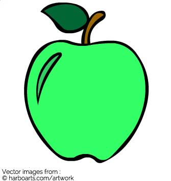 335x355 download green juicy apple - Green Apple Drawing