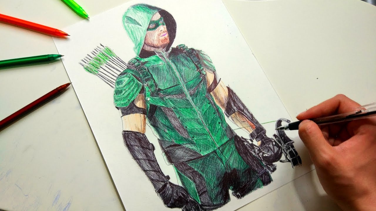 1280x720 green arrow drawing - Green Arrow Drawing