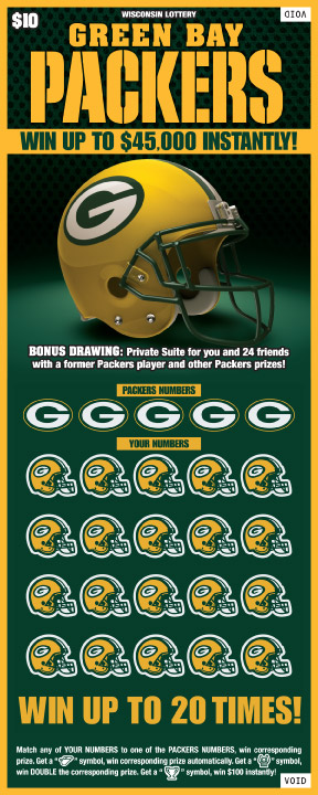 288x720 green bay packers scratch tickets - Green Bay Packers Drawings