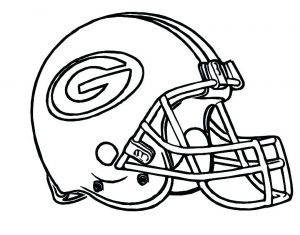 300x235 nfl football coloring pages nfl football coloring pages football - Green Bay Packers Helmet Drawing