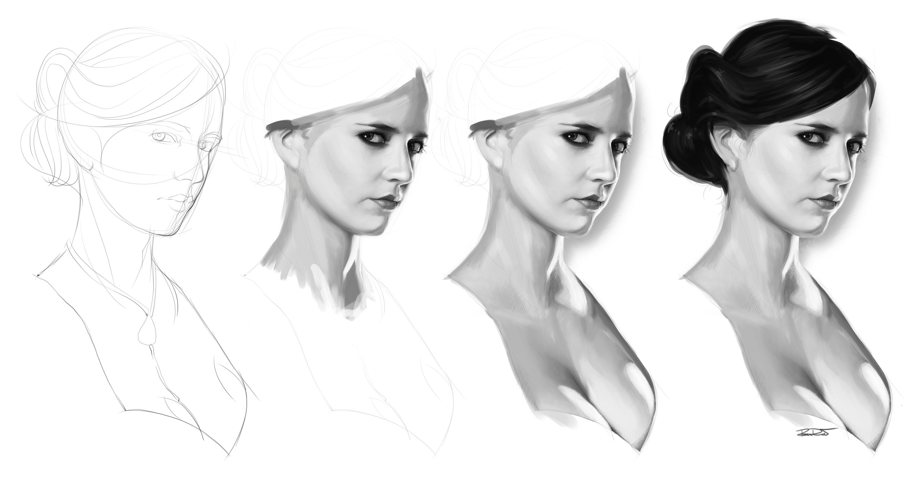 3000x1602 Step - Green Drawing