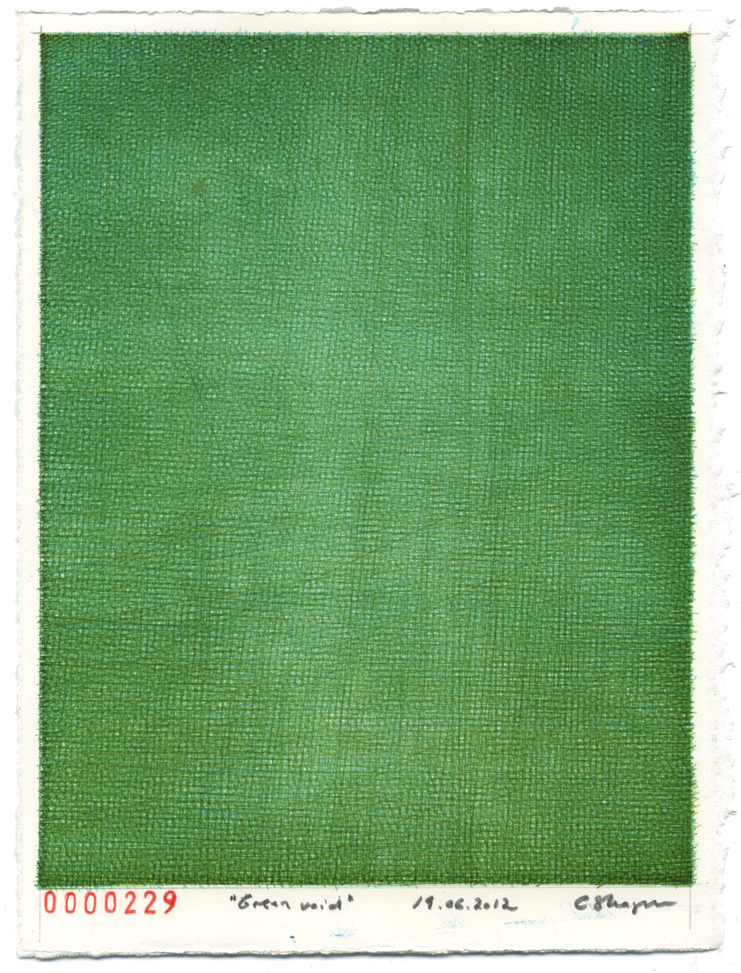 1523x2000 Drawing Green Void Christian Skagen - Green Drawing