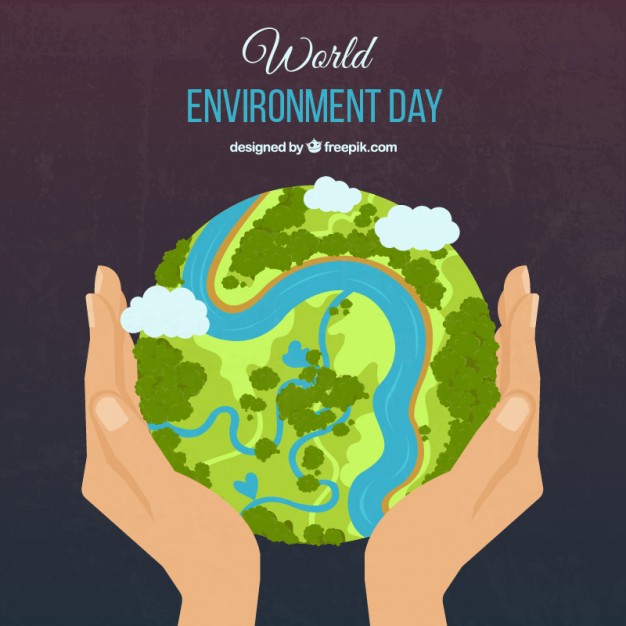 626x626 Green Earth And Hands Background Vector Premium Download - Green Earth Drawing