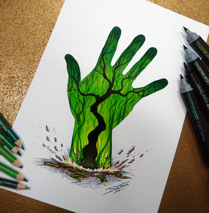 886x902 Mother Earth Drawing - Green Earth Drawing