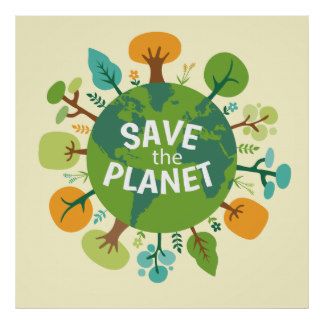 324x324 Save The Planet Earth Illustration Poster Creative Articals - Green Earth Drawing