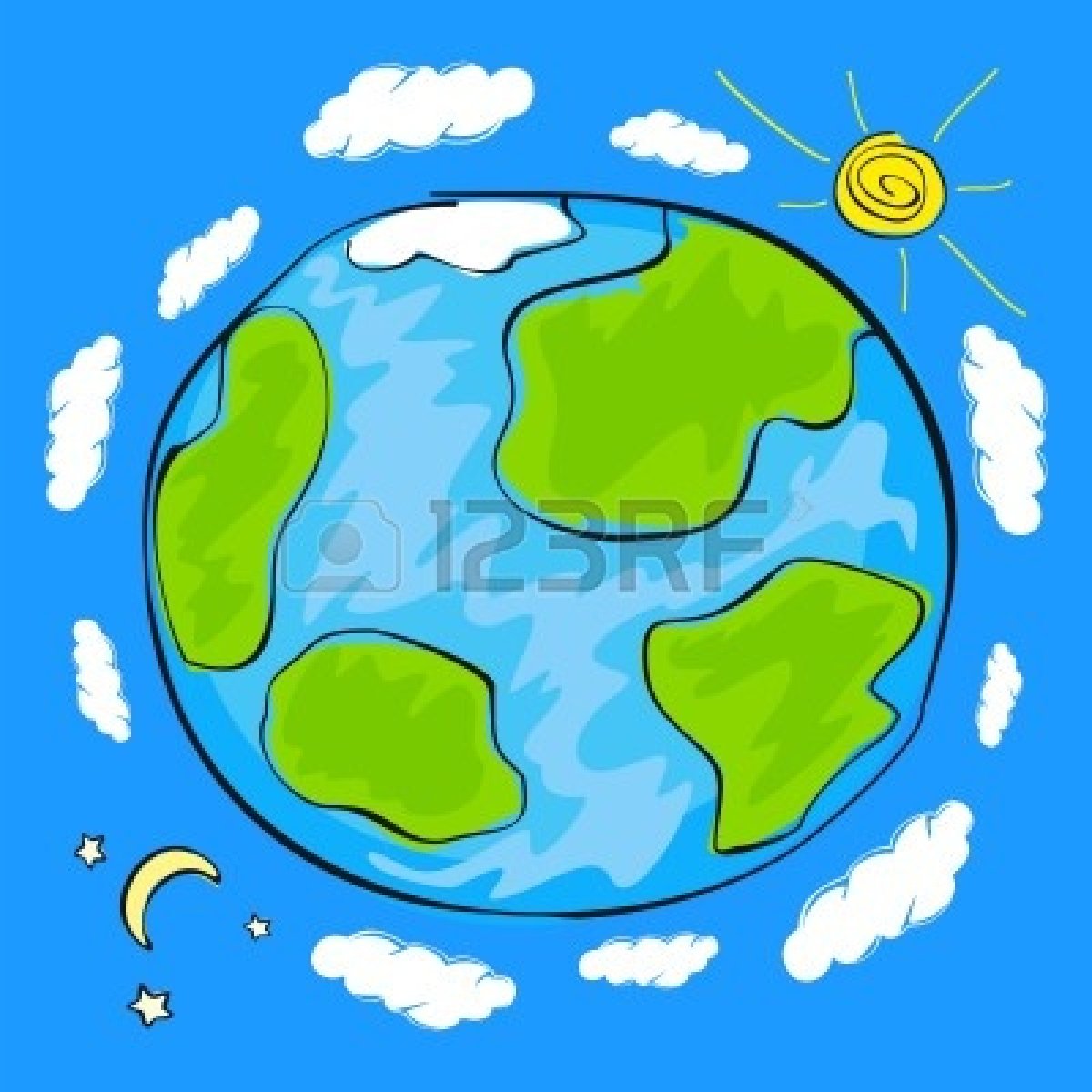 1200x1200 green earth childs drawing - Green Earth Drawing