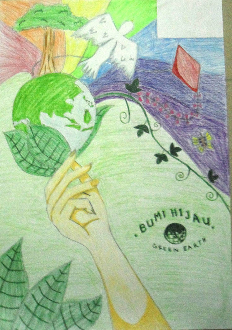 749x1067 Bumi Hijau Green Earth - Green Earth Drawing