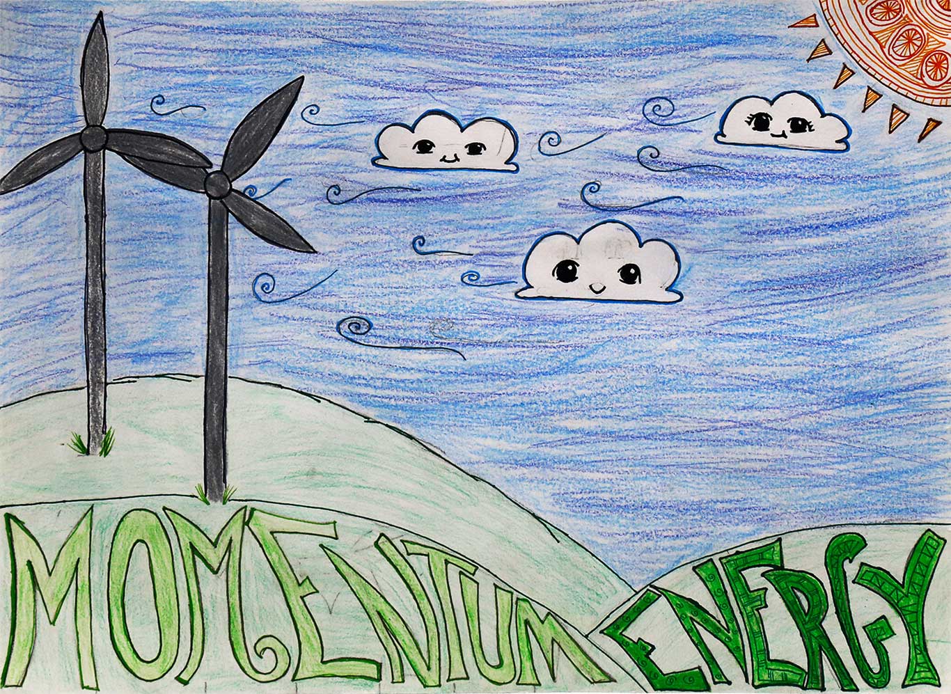 1366x997 Spring Drawing Competition - Green Energy Drawing