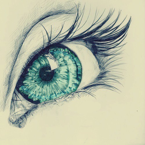 500x501 Drawing Green Eye Via Tumblr On We Heart It - Green Eyes Drawing