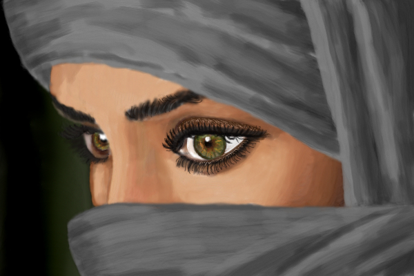 600x400 Green Eyes A People Speedpaint Drawing - Green Eyes Drawing
