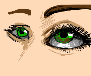 300x250 Green Eyes Drawing - Green Eyes Drawing