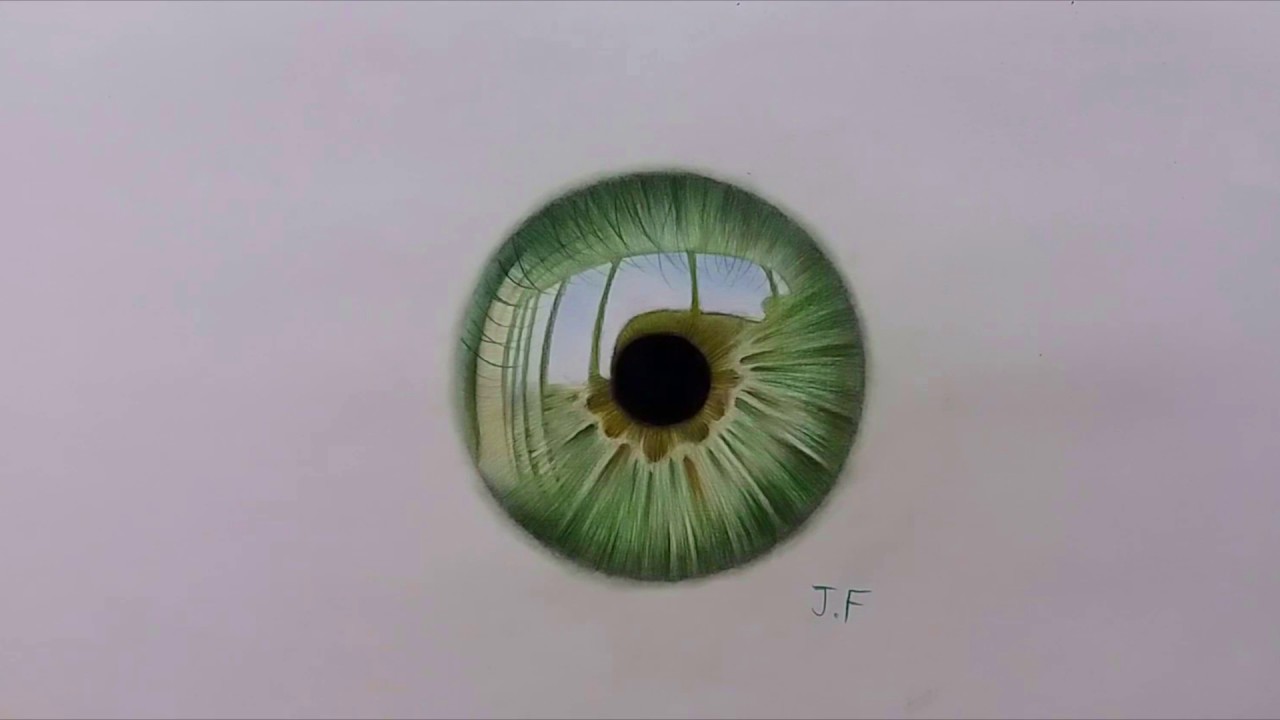 1280x720 Speed Drawing - Green Eyes Drawing