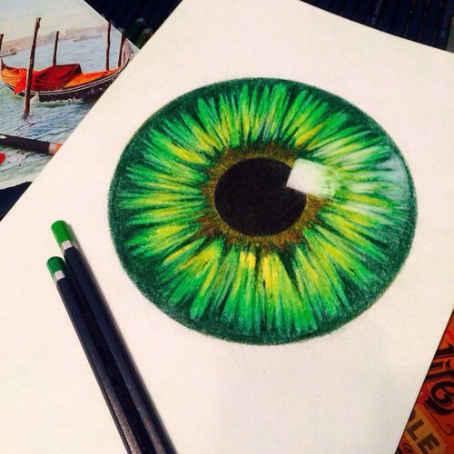 500x500 Art, Arts, Awesome, Cool, Draw, Drawing, Drawings, Eye, Eyes - Green Eyes Drawing