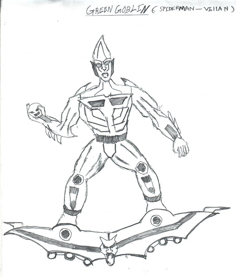 768x900 green goblin drawing - Green Goblin Drawing