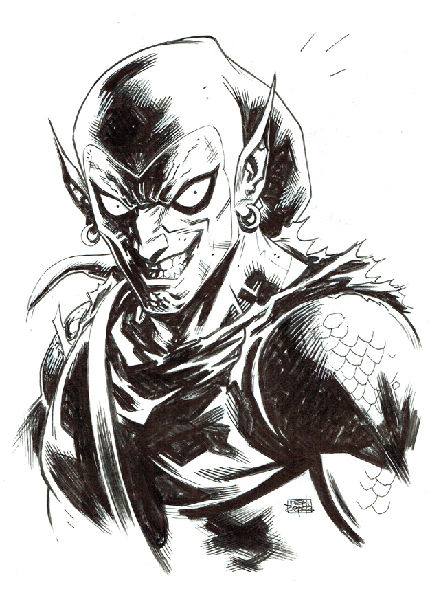 642x860 green goblin joseph cooper - Green Goblin Drawing