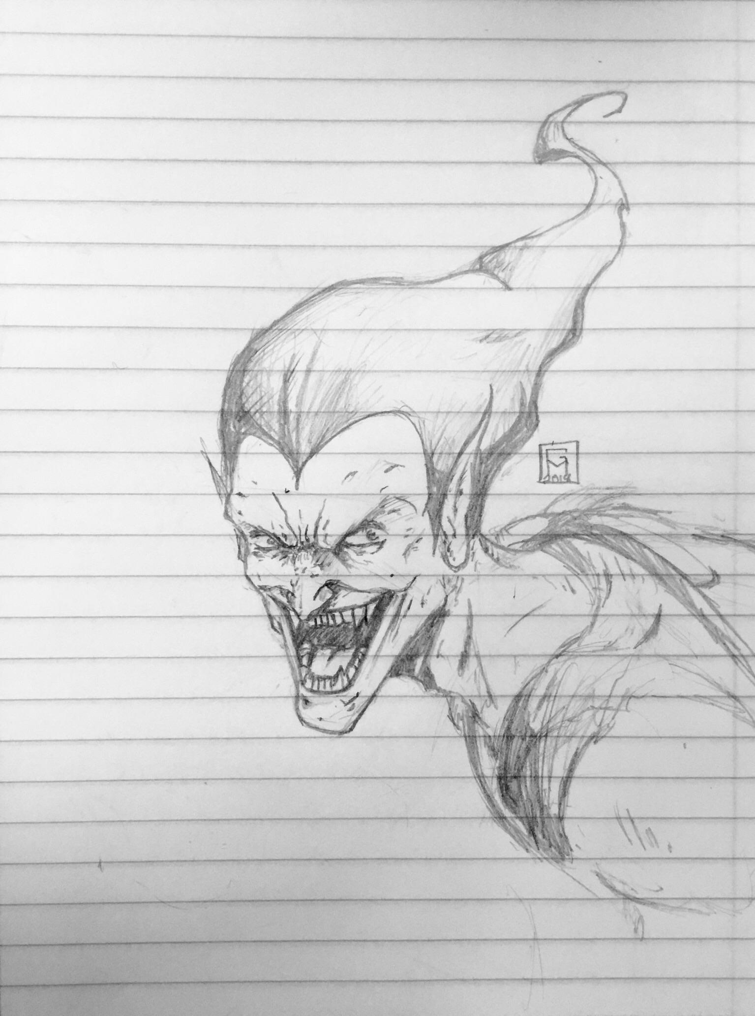 1535x2064 sketched green goblin spiderman - Green Goblin Drawing