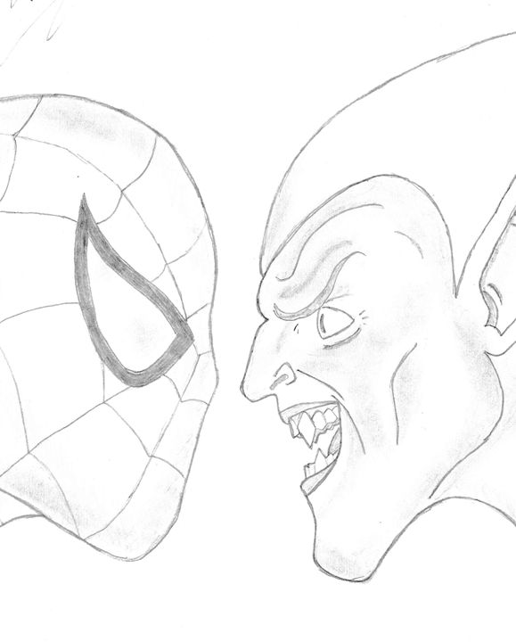 Green Goblin Drawing at PaintingValley.com | Explore collection of