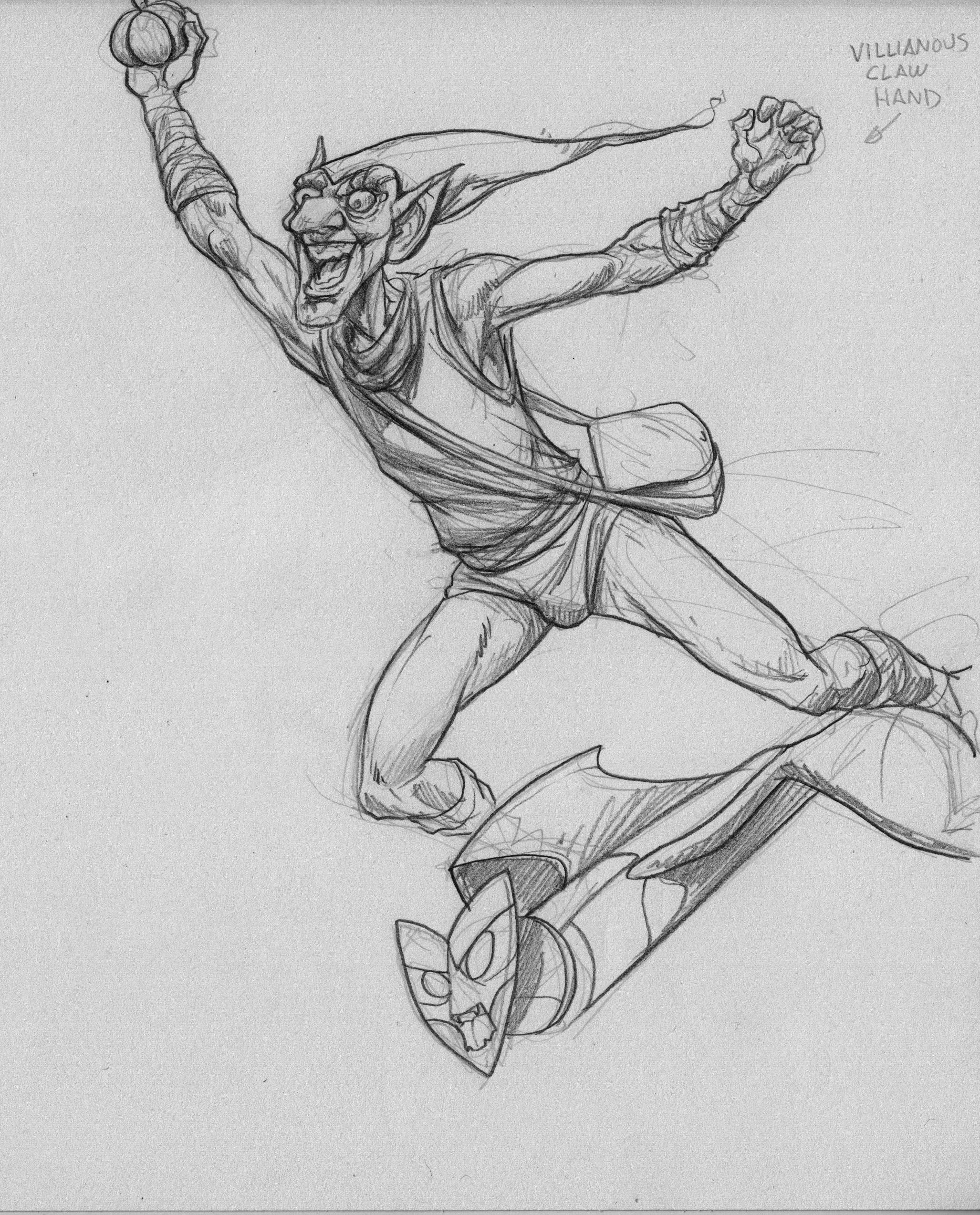 2054x2547 another green goblin pencil drawing concept art my drawings - Green Goblin Drawing