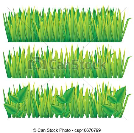 450x447 Illustration Of Green Grass Isolated On White Background, Vector - Green Grass Drawing