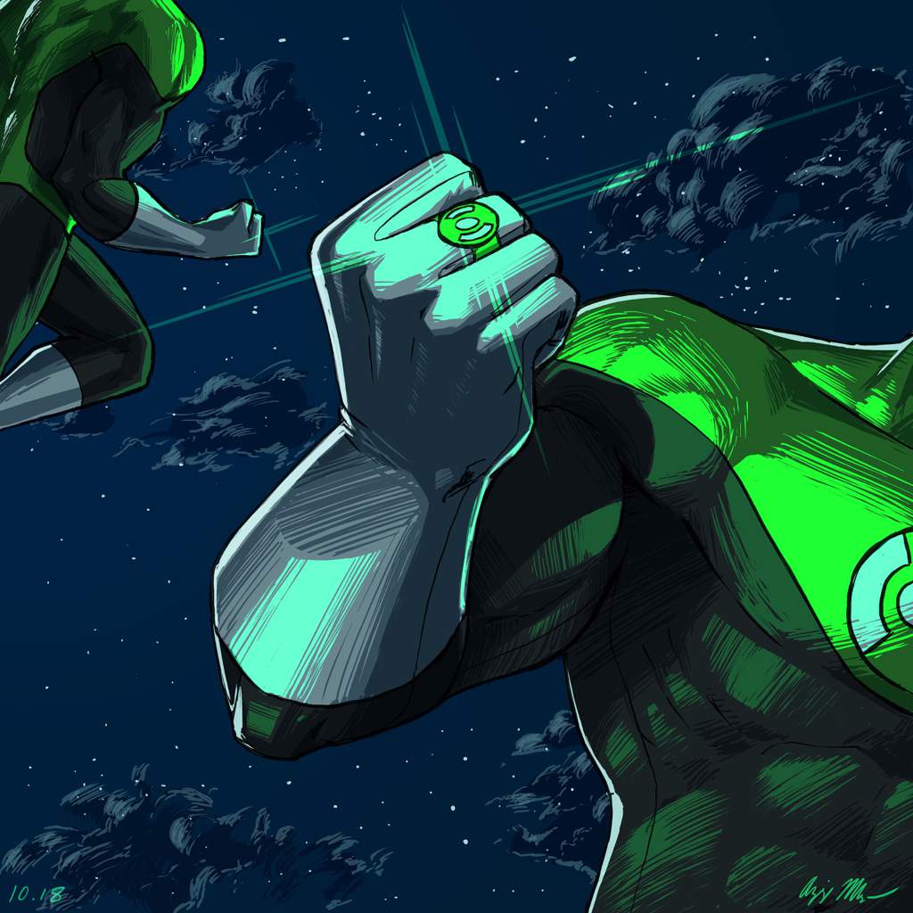 1024x1024 green lantern drawing timelapse comics amino - Green Lantern Drawing