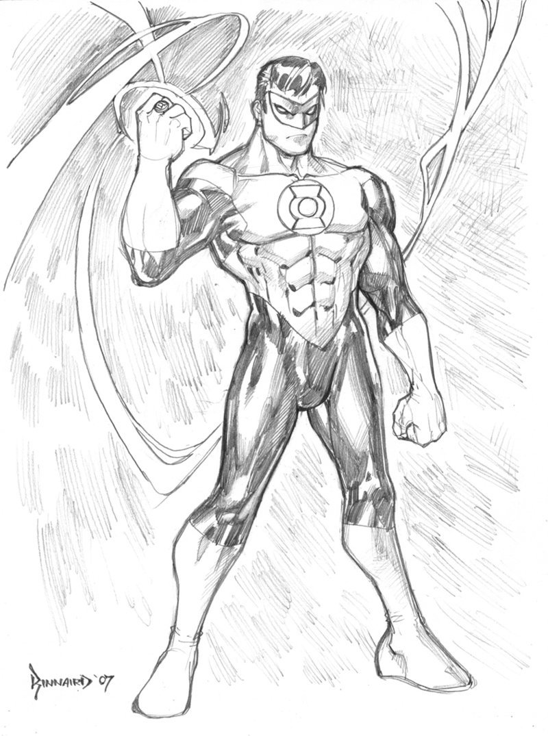 800x1075 green lantern pencil drawing - Green Lantern Drawing