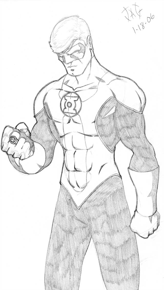 672x1190 green lantern drawing - Green Lantern Drawing