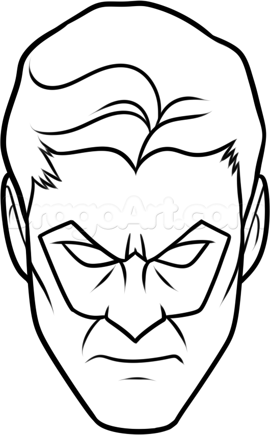 530x854 how to draw green lantern easy, step - Green Lantern Drawing