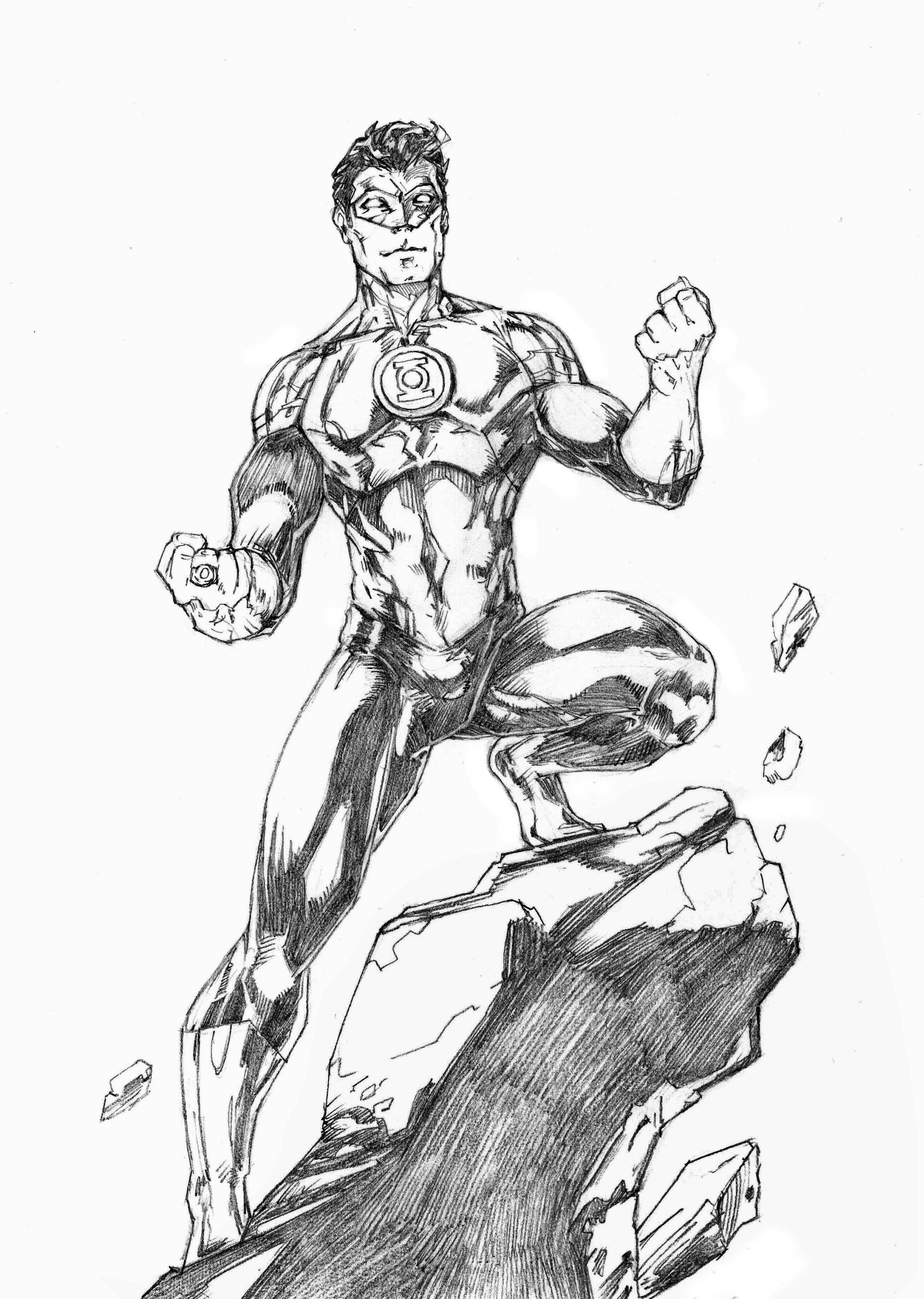 Green Lantern Drawing at Explore collection of