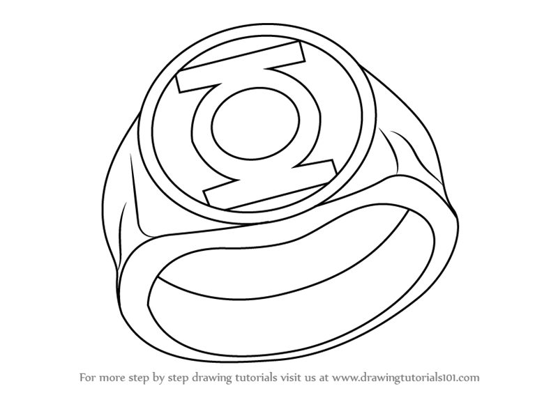 800x567 learn how to draw green lantern ring - Green Lantern Drawing