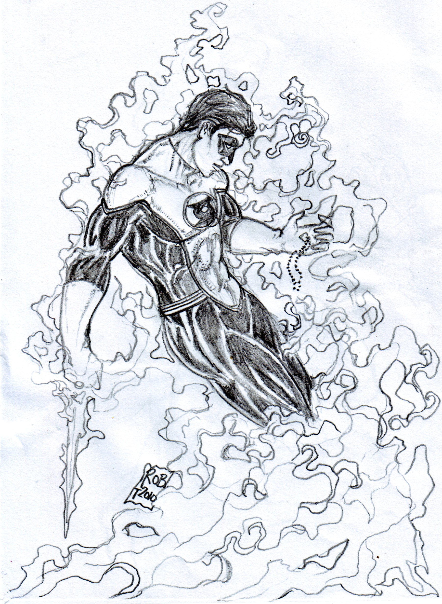 1802x2460 Artist Show Off Showdown - Green Lantern Drawing