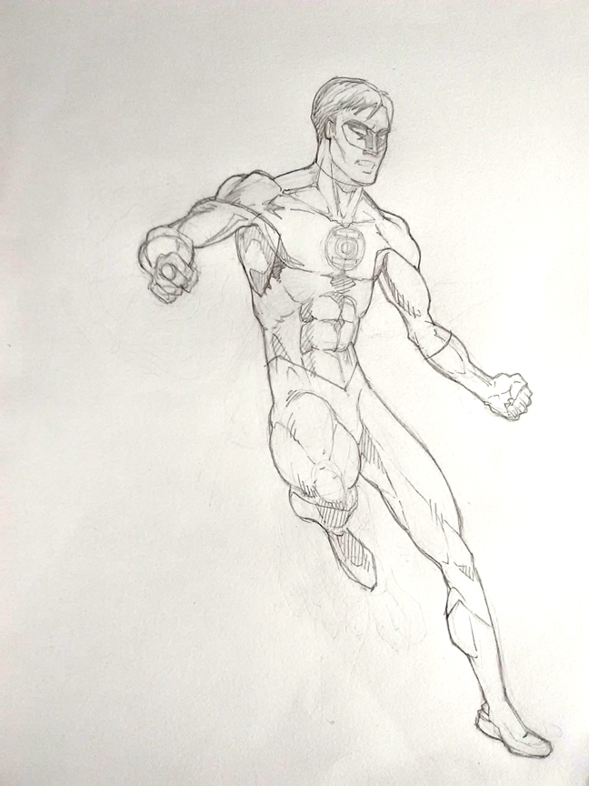 648x864 dennis m sweatt comic book creations and design! green lantern - Green Lantern Drawing