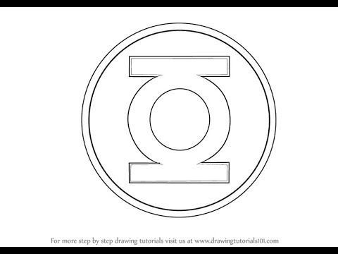 480x360 how to draw green lantern logo - Green Lantern Logo Drawing
