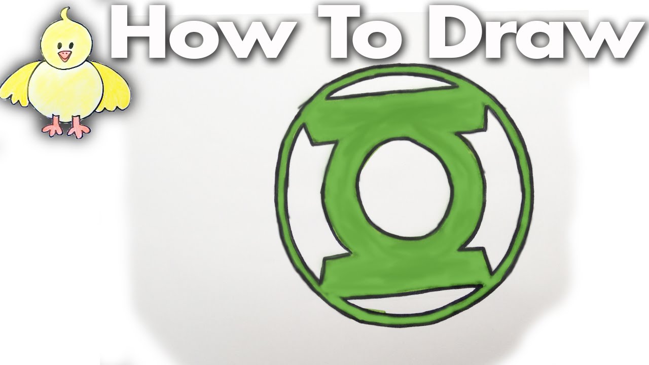 1280x720 how to draw the green lantern logo - Green Lantern Logo Drawing