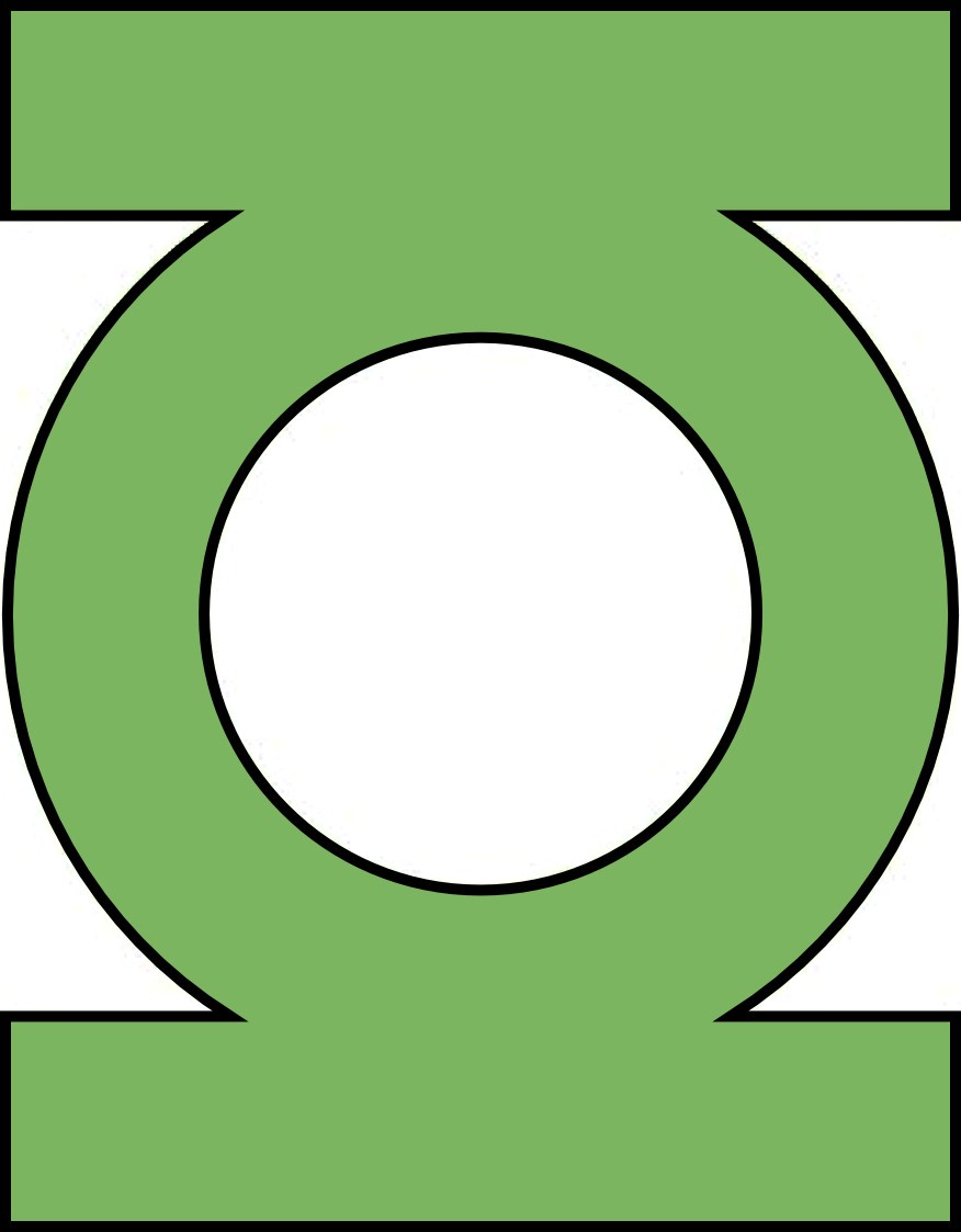 876x1123 learn how to draw green lantern ring step - Green Lantern Logo Drawing