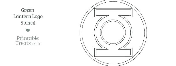 610x229 green lantern logo coloring - Green Lantern Logo Drawing