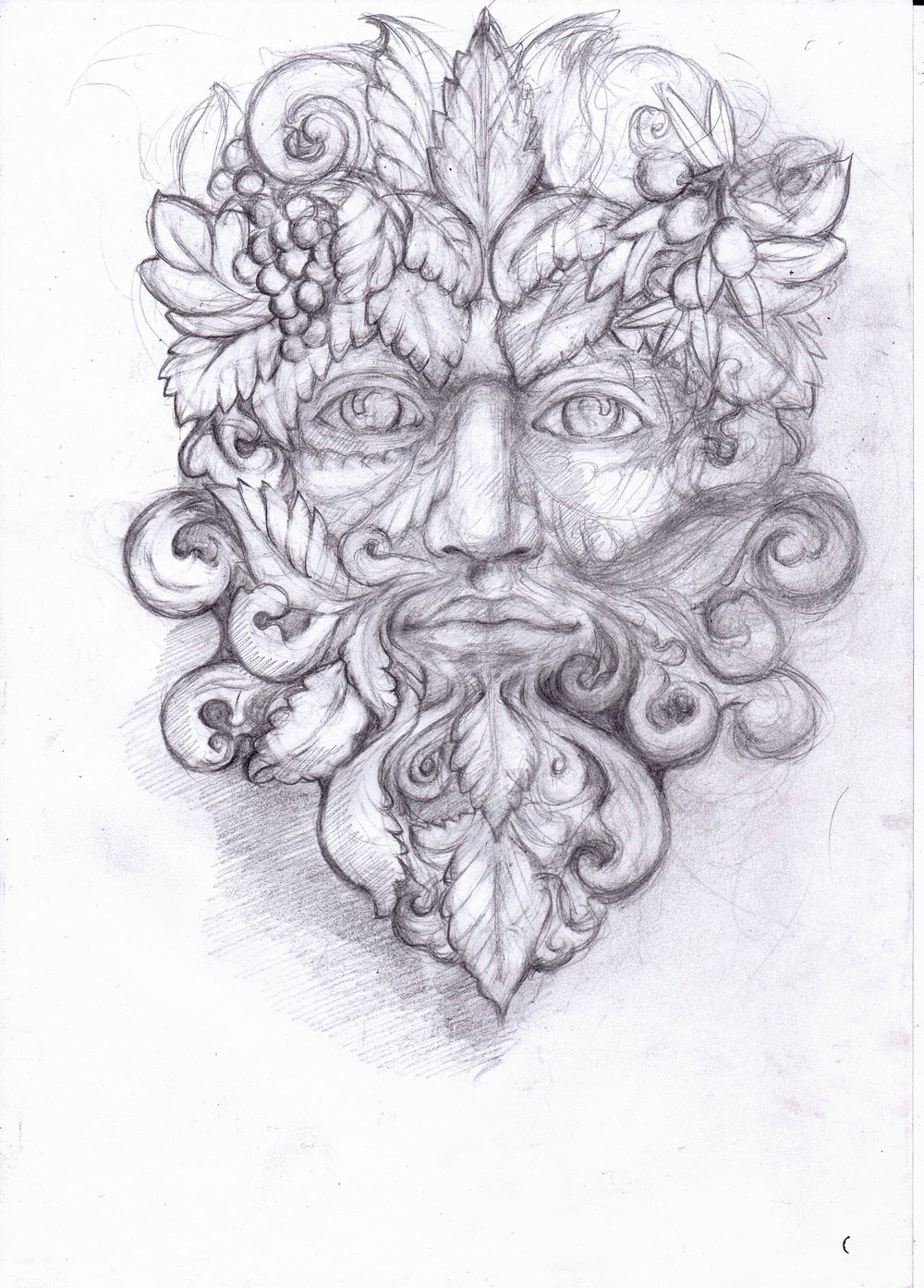 Green Man Drawing at Explore collection of Green