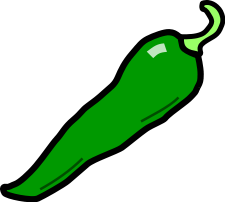225x202 Filechilli Pepper - Green Pepper Drawing