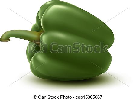 450x331 Fresh Green Pepper Vector - Green Pepper Drawing