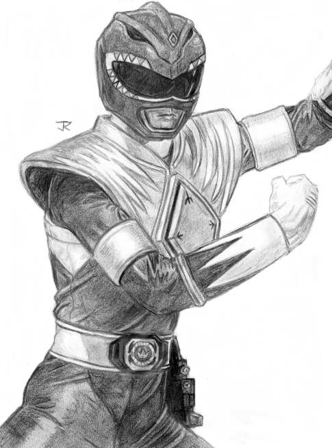 Green Power Ranger Drawing